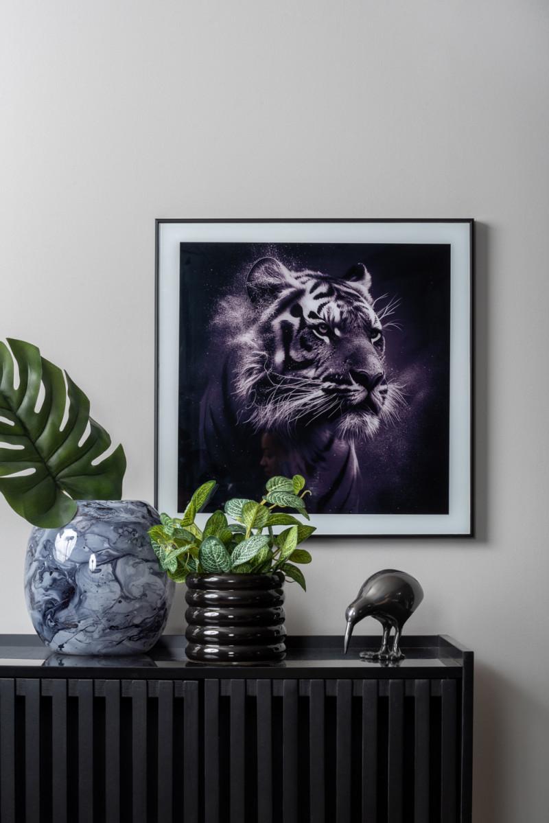 Present Time Photo Art Tiger - PT4129 Black