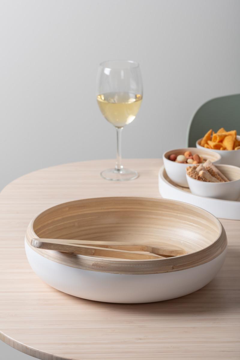 Present Time Salad Bowl Puro Sphere - PT4192WH White