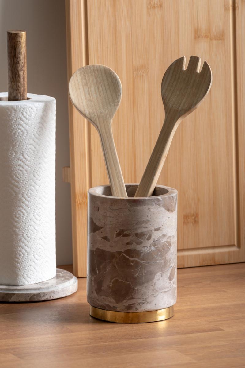 Present Time Salad Server Set Puro - PT4141WH White