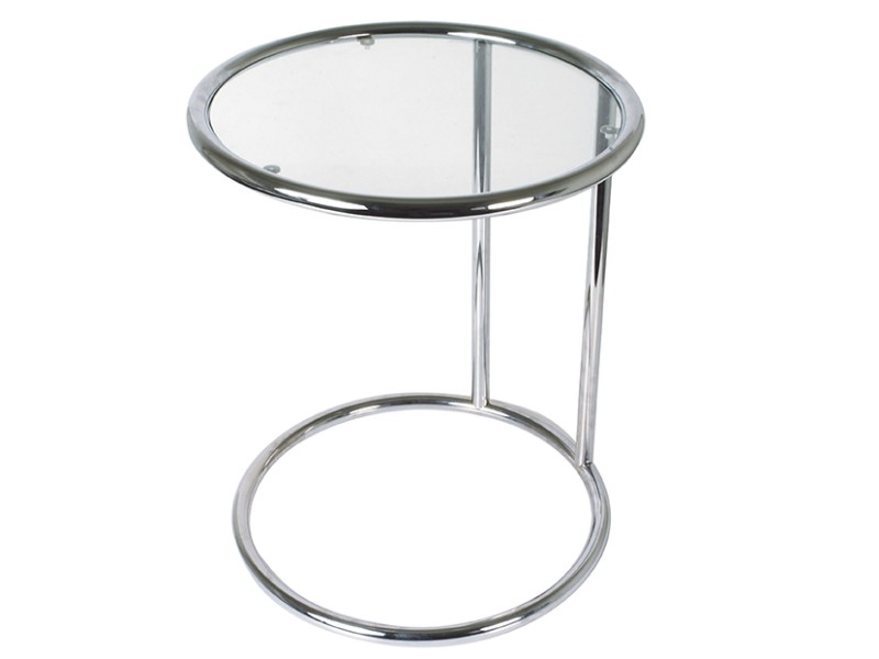 present time Side Table Glass - TN646 Chrome