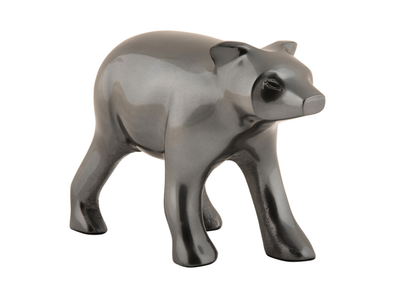 Present Time Statue Bear - PT4230GM Gun Metal Plated