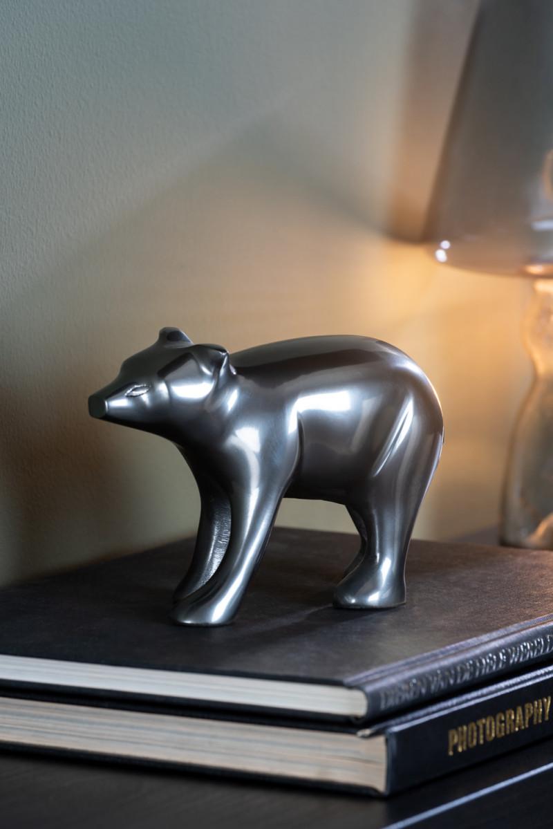 Present Time Statue Bear - PT4230GM Gun Metal Plated