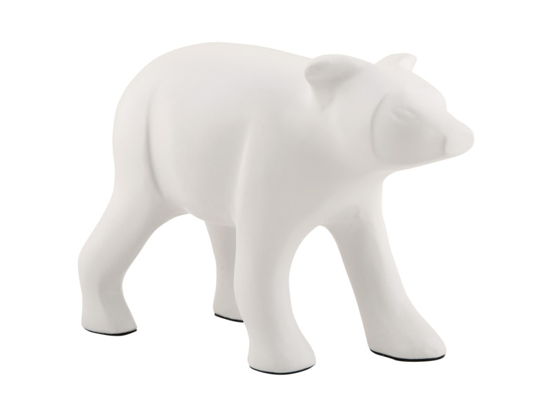 Present Time Statue Bear - PT4230WH White