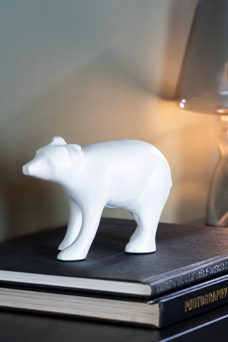 Present Time Statue Bear - PT4230WH White