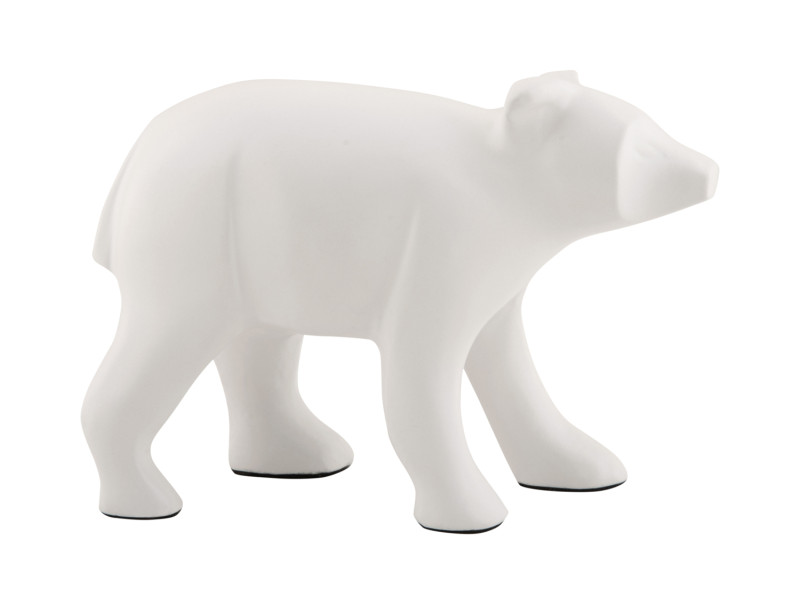 present time Statue Bear - PT4230WH White