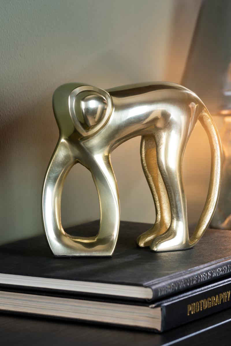 Present Time Statue Monkey - PT4231GD Gold Plated