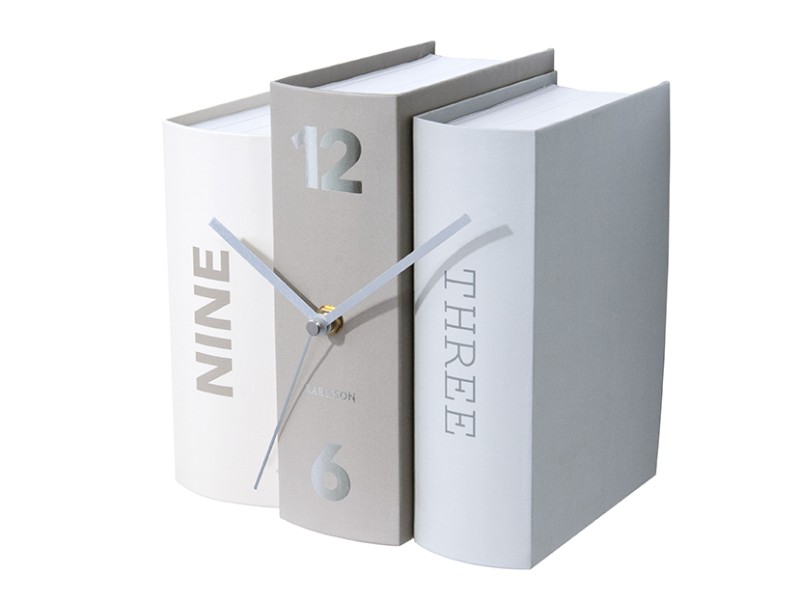 present time Table Clock Book - KA5628 Grey