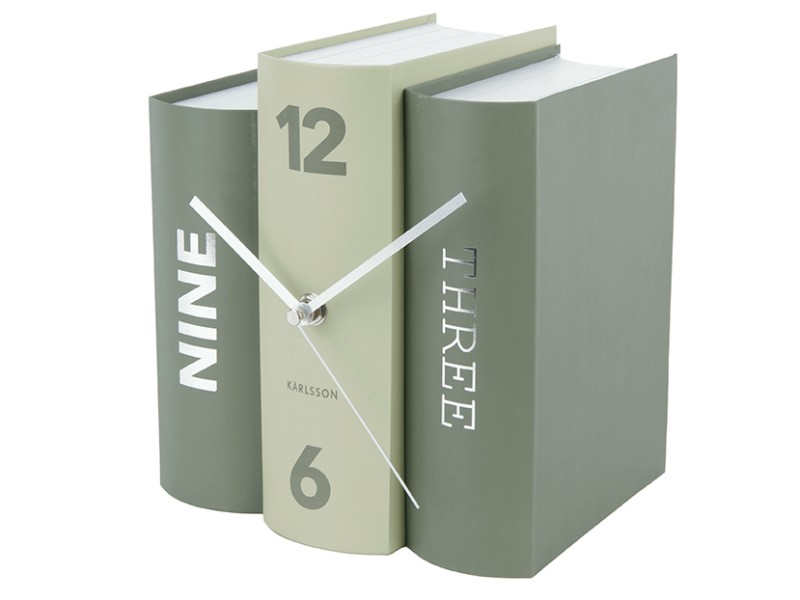 Present Time Table Clock Book - KA5756GR Green