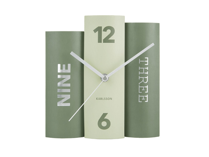 Present Time Table Clock Book - KA5756GR Green