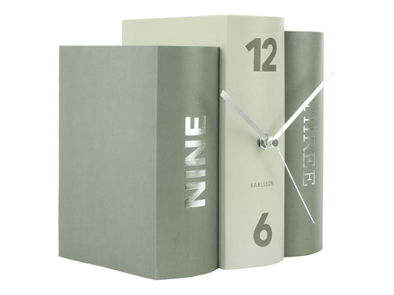 Present Time Table Clock Book - KA5756GR Green