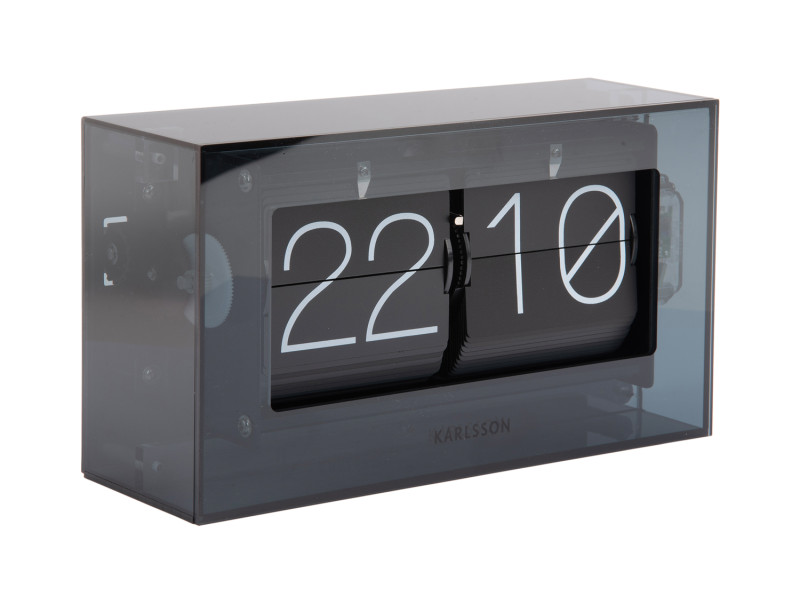 Present Time Table Clock Boxed Flip - KA5976BK Black