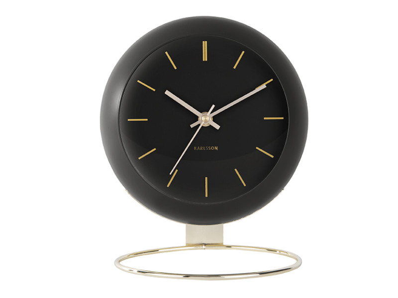 Present Time Table Clock Globe - KA5832BK Black