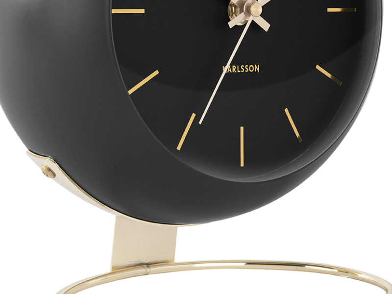 Present Time Table Clock Globe - KA5832BK Black
