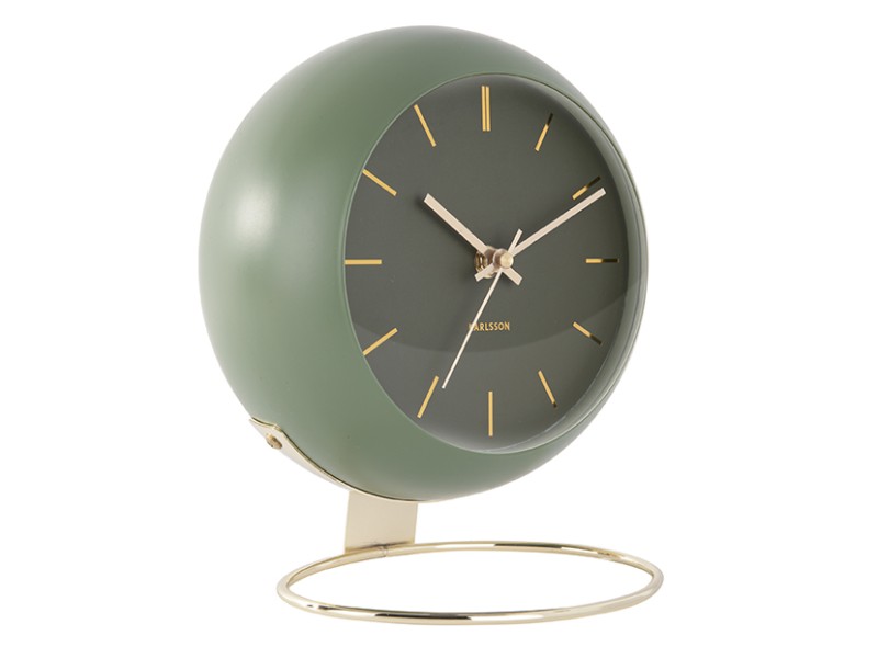 Present Time Table Clock Globe - KA5832GR Moss Green