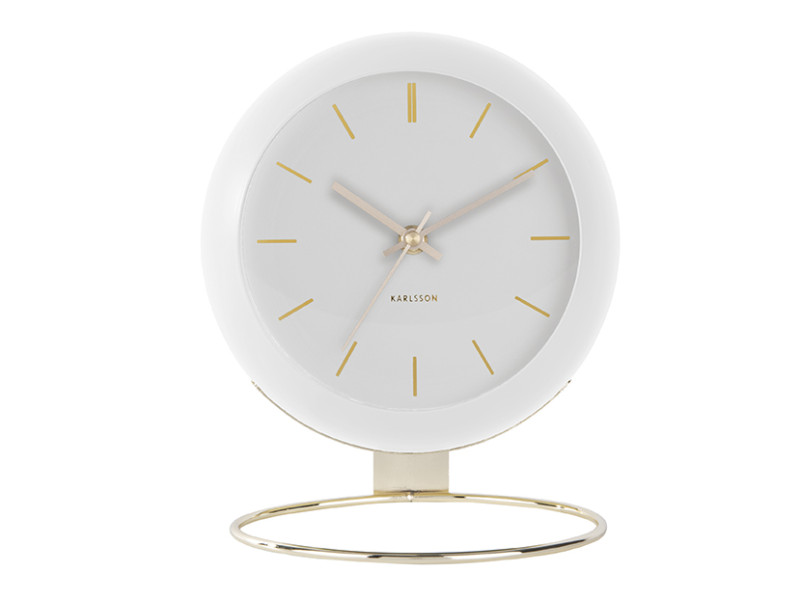 Present Time Table Clock Globe - KA5832WH White