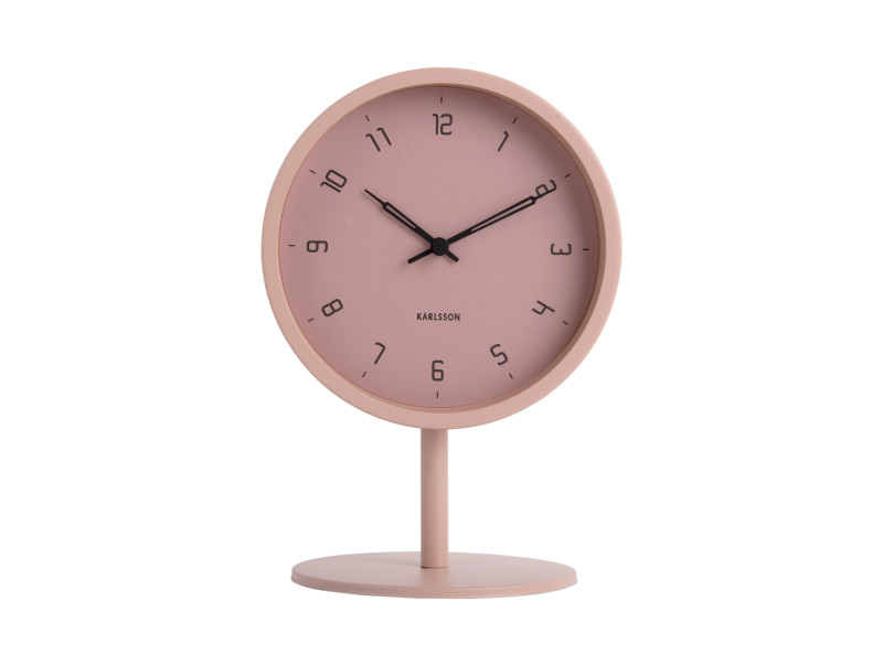 Present Time Table Clock Stark - KA5951PI Faded Pink