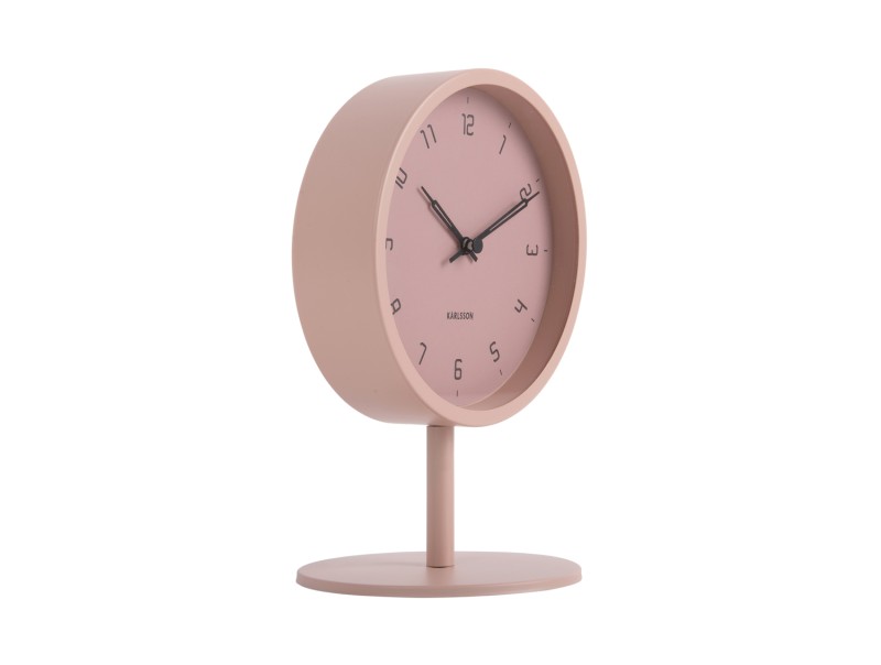 present time Table Clock Stark - KA5951PI Faded pink