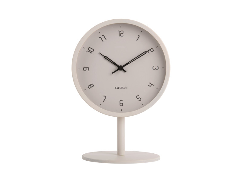Present Time Table Clock Stark - KA5951WG Warm Grey