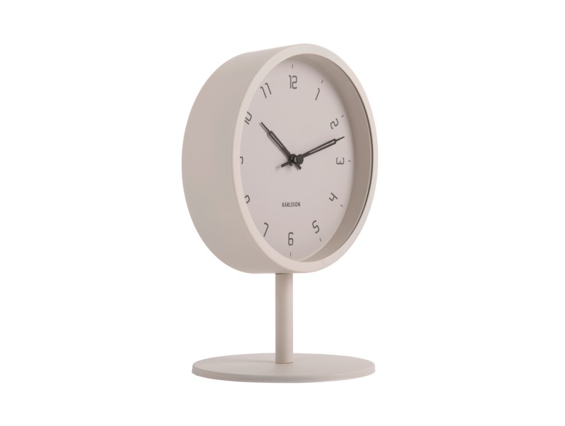 present time Table Clock Stark - KA5951WG Warm grey