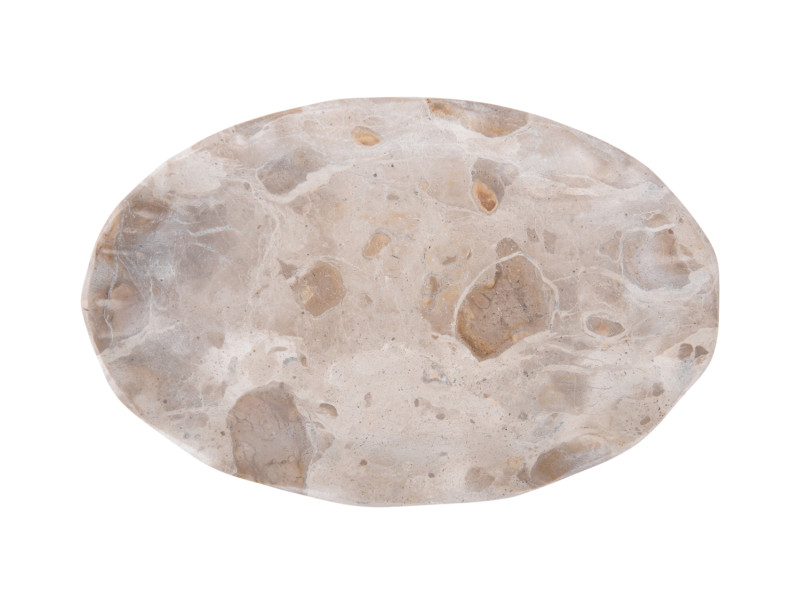 Present Time Tray Waved Oval Small - PT4213BR Brown