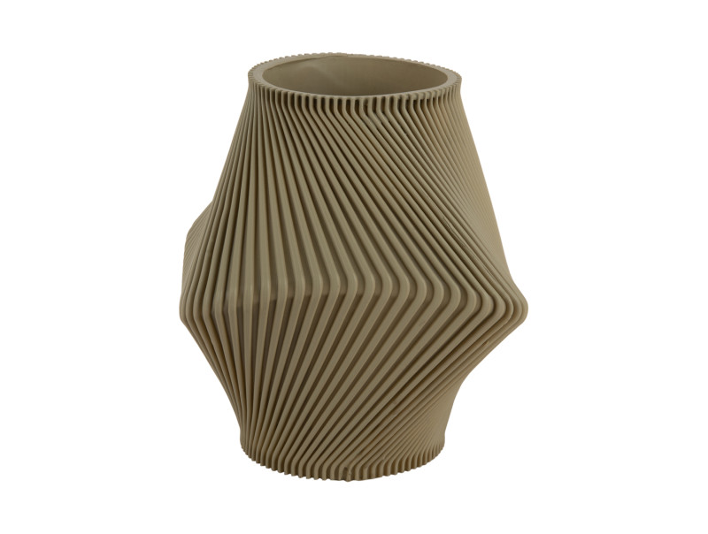 Present Time Vase Twisted Rib - PT4292GR Tea Green