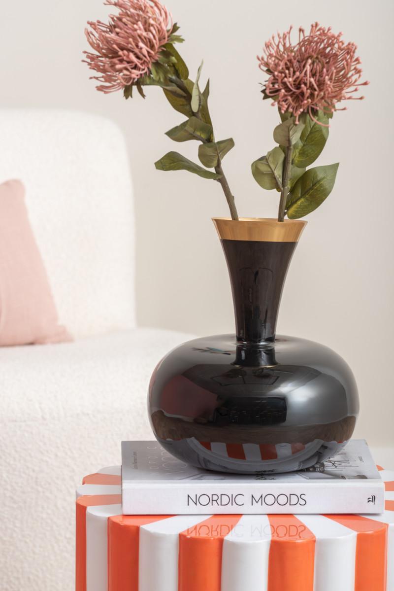 Present Time Vase Yara Large - PT4198BK Black