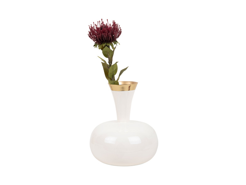 Present Time Vase Yara Large - PT4198WH White