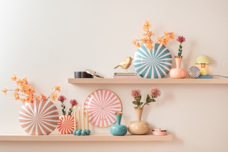 Present Time Vase Yara - PT4197BL Turquoise Blue