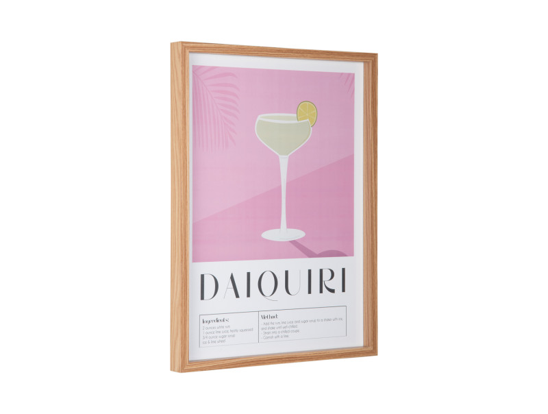 Present Time Wall Art Daiquiri - PT4286 Soft Pink