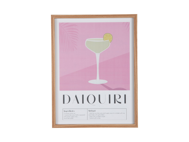 present time Wall Art Daiquiri - PT4286 Soft pink