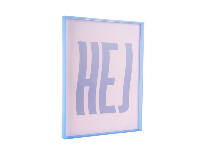 present time Wall Art Hej Large - PT4324PU Purple