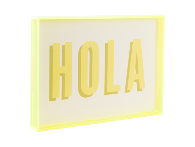 present time Wall Art Hola Medium - PT4320GR Yellow