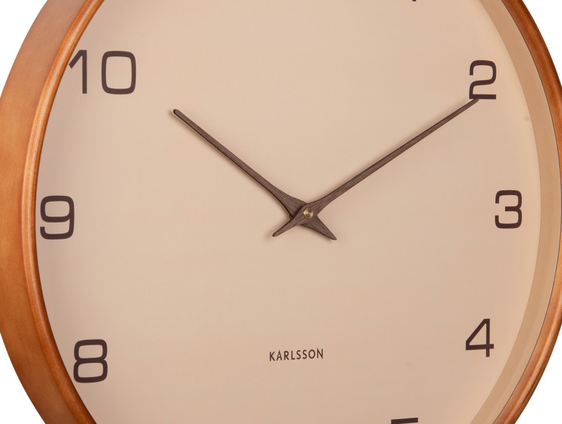 Present Time Wall Clock Acento - KA5993SB Sand Brown