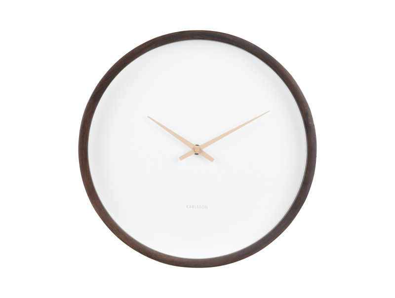 Present Time Wall Clock Ancho - KA5927DW Dark Wood