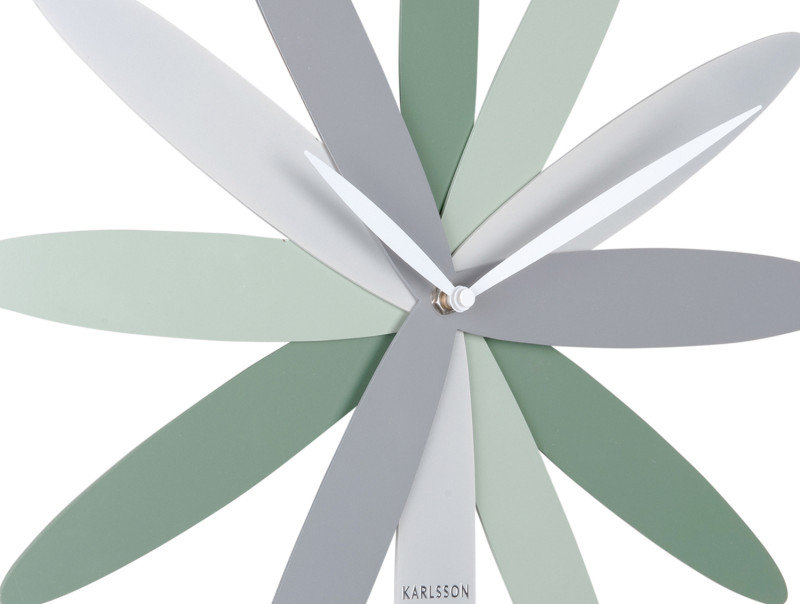 Present Time Wall Clock Bloom - KA5945GR Green
