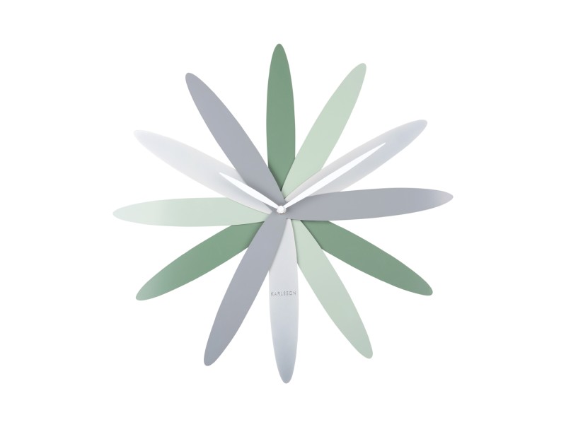present time Wall Clock Bloom - KA5945GR Green