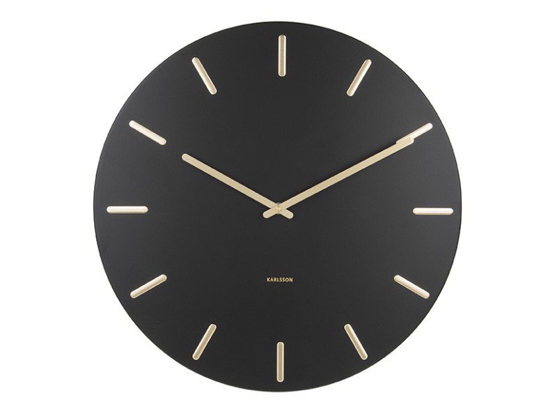 present time Wall Clock Charm - KA5716BK Black