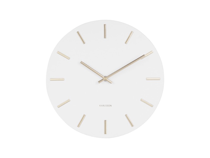 Present Time Wall Clock Charm Small - KA5821WH White