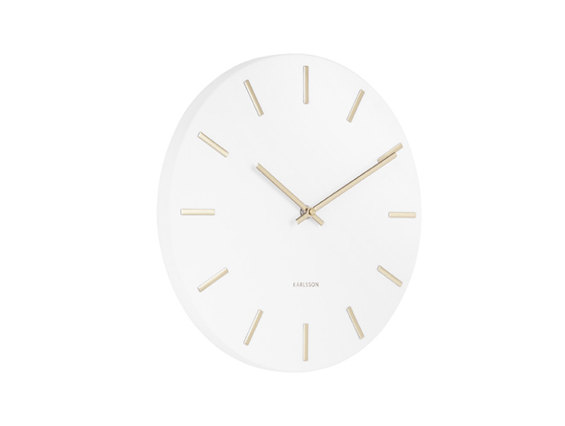 Present Time Wall Clock Charm Small - KA5821WH White