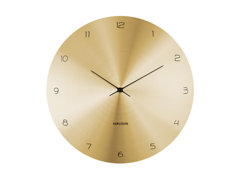 present time Wall Clock Dome Disc - KA5888GD Gold