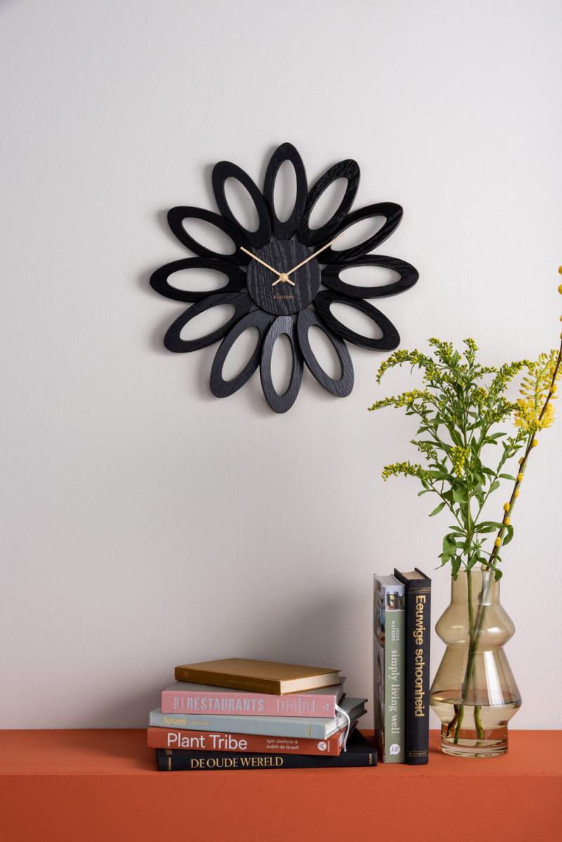 Present Time Wall Clock Fiore - KA5891BK Black