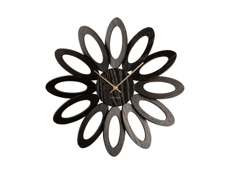 present time Wall Clock Fiore - KA5891BK Black