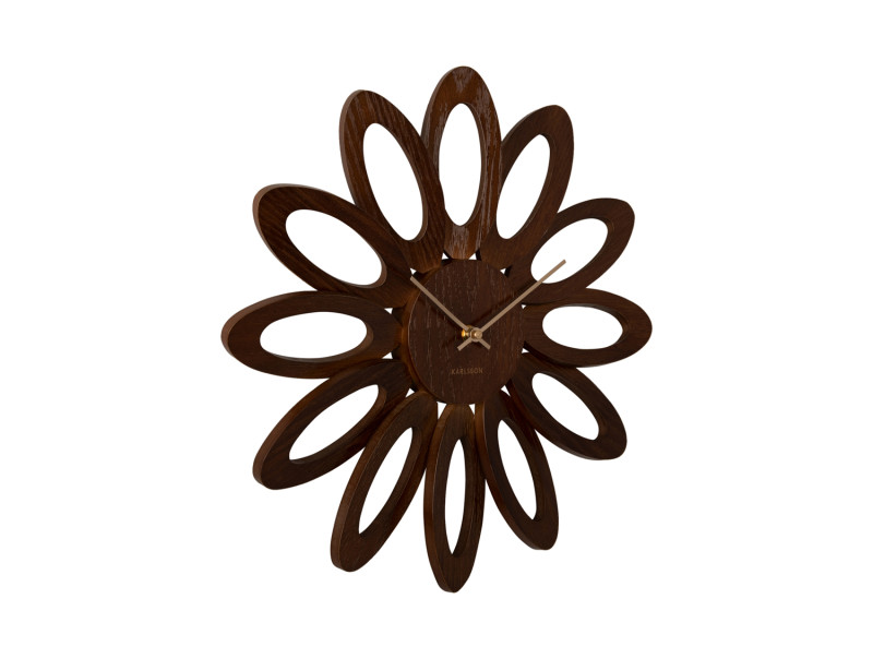 Present Time Wall Clock Fiore - KA5891DW Dark Wood