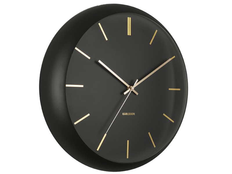 present time Wall Clock Globe - KA5840BK Black