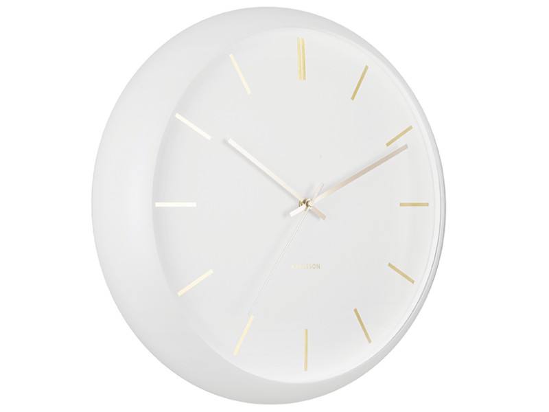 Present Time Wall Clock Globe - KA5840WH White