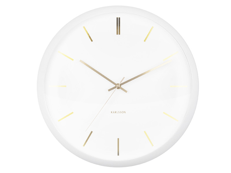 Present Time Wall Clock Globe - KA5840WH White