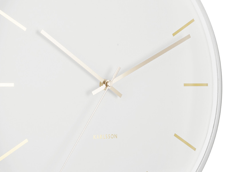 Present Time Wall Clock Globe - KA5840WH White