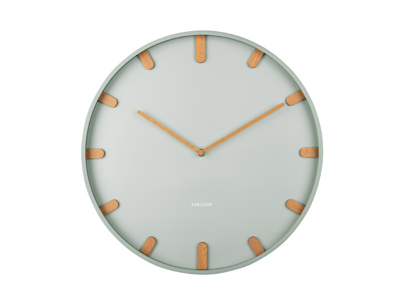 Present Time Wall Clock Grace - KA5942GR Grayed Jade