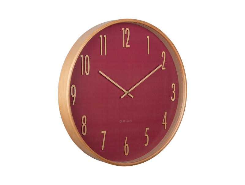 Present Time Wall Clock Gracil - KA5996RD Blush Red