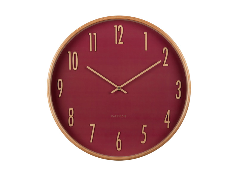 Present Time Wall Clock Gracil - KA5996RD Blush Red